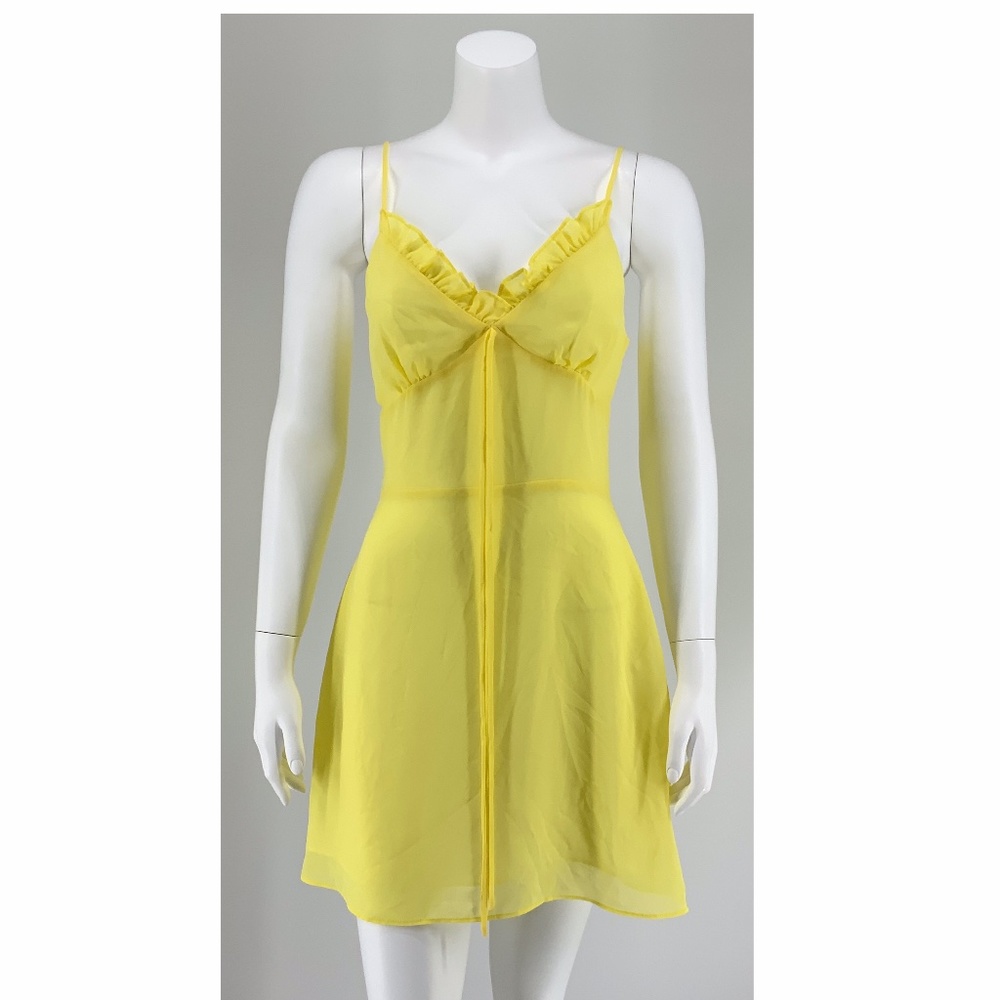 NEW LPA Yellow Mini Dress Small C41